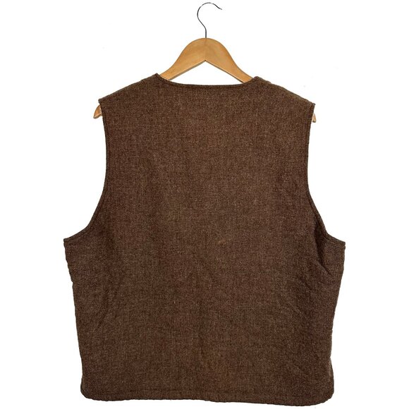 Vintage Pendleton Brown Wool Vest Size Large - Picture 6 of 7